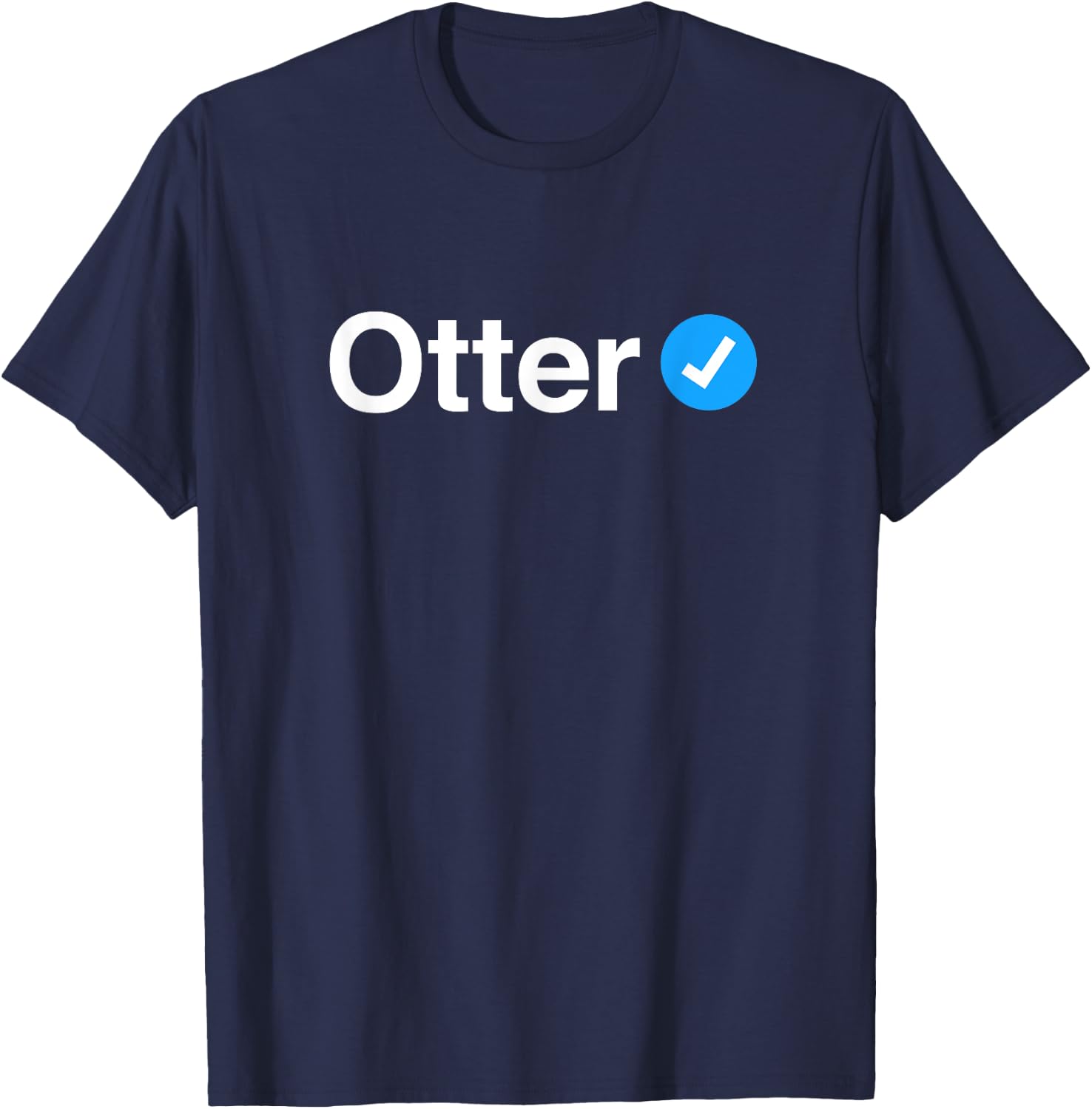 Verified Otter - Funny, Sexy Gift Gay / Bi Men T-Shirt - T-Shirt | Navy