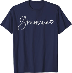 Grammie Gifts Grandma Heart Mother's Day Grammie T-Shirt - T-Shirt | Navy