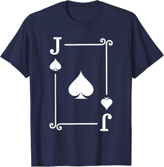 Playing Cards Costume - Jack Card Spades - Jack Card T-Shirt - T-Shirt | Navy