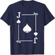 Playing Cards Costume - Jack Card Spades - Jack Card T-Shirt - T-Shirt | Navy