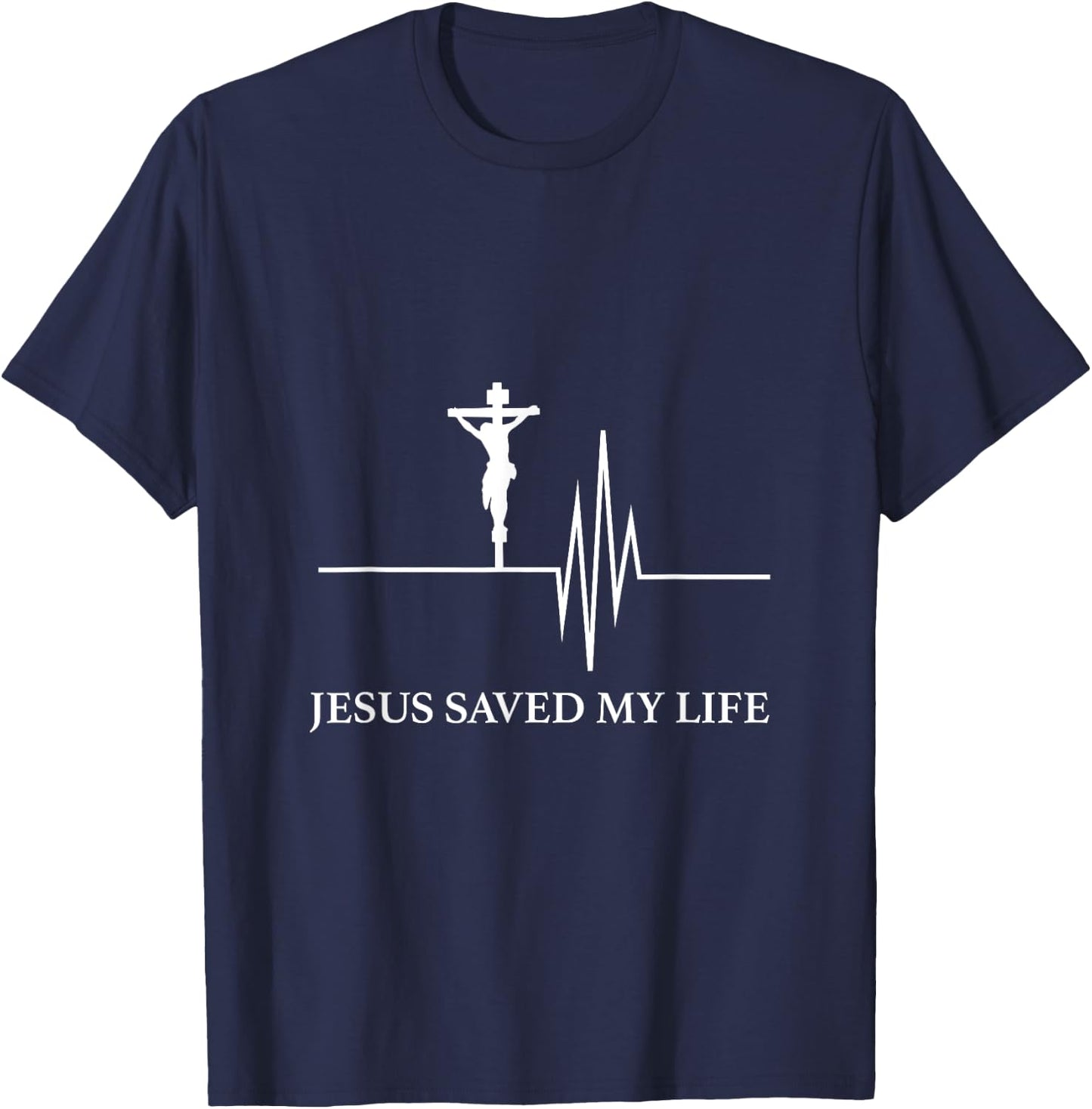 Christian Gospel and Bible Phrase for our Lord Jesus T-Shirt - T-Shirt | Navy