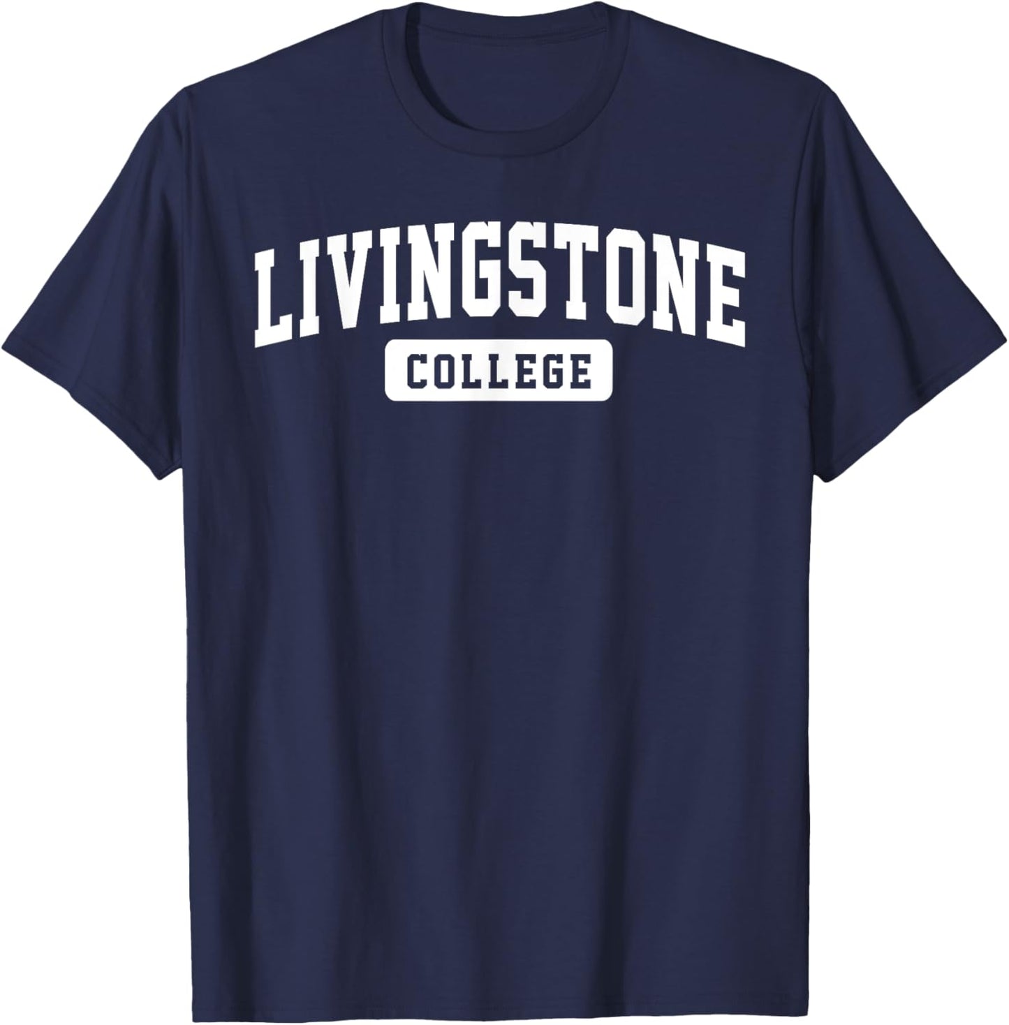Livingstone College Arch Vintage Classic Design Gifts Men T-Shirt - T-Shirt | Navy