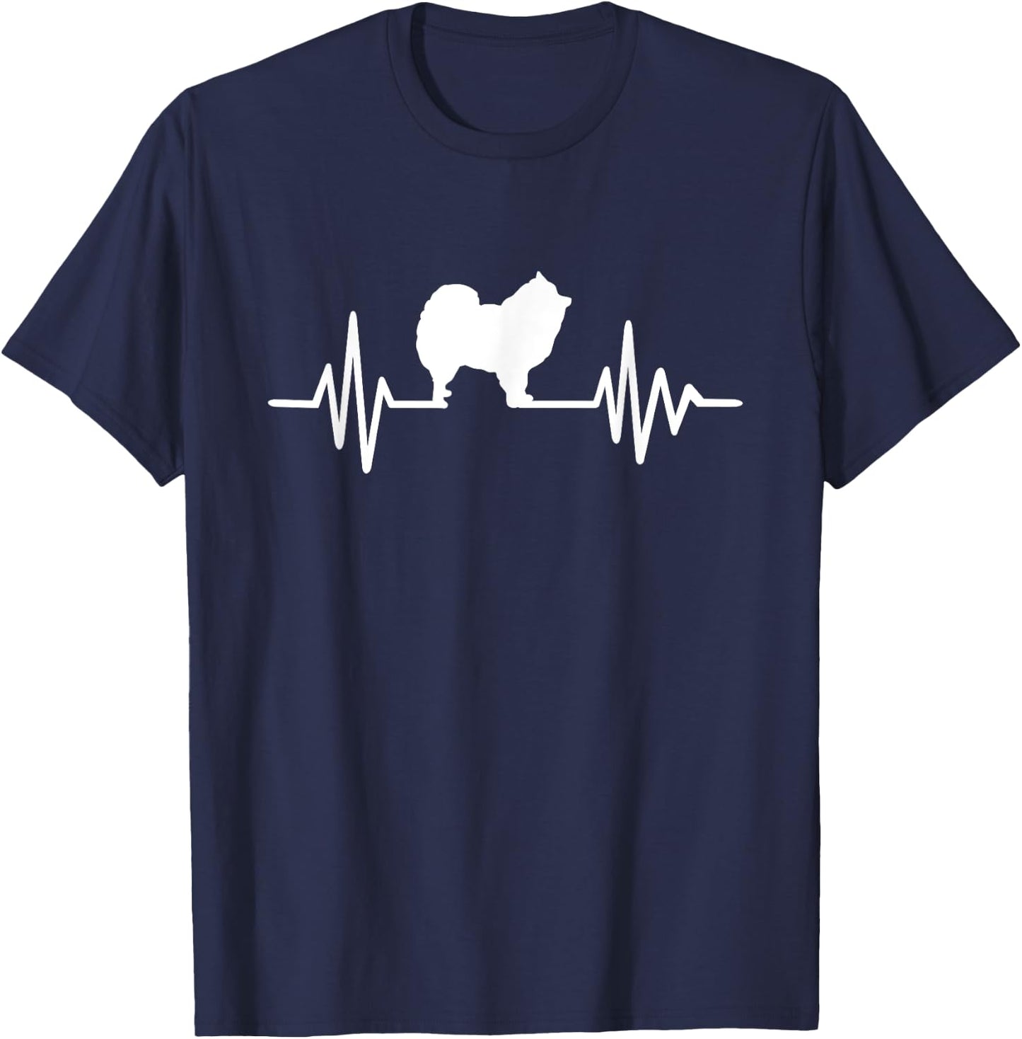 Pomeranian pulse T-Shirt - T-Shirt | Navy