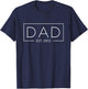 Dad 2012 Father Since 2012 Dad Est 2012 T-Shirt - T-Shirt | Navy