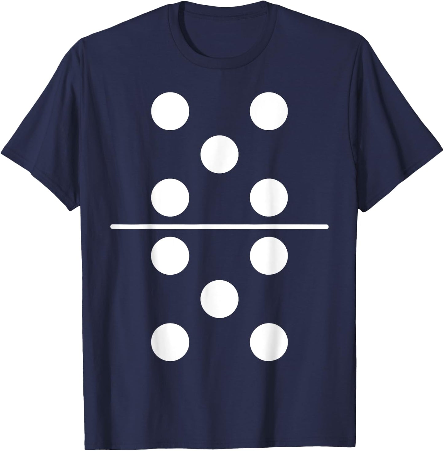 Domino Costume 5 5 Matching Family Easy Group Halloween T-Shirt - T-Shirt | Navy
