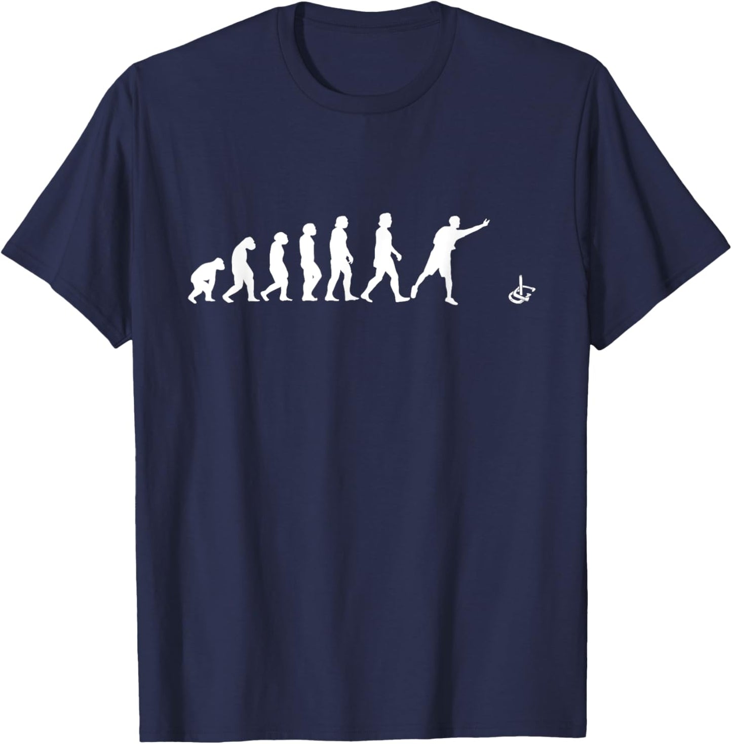 Horseshoe Pitching Evolution Horseshoes Game T-Shirt - T-Shirt | Navy