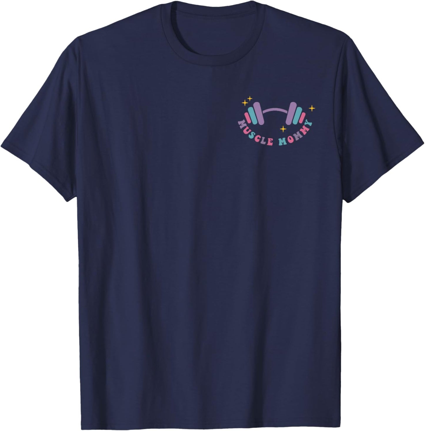 In My Muscle Mommy Era Work Out Fitness Funny Retro T-Shirt - T-Shirt | Navy