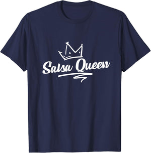 Proud Salsa Dance Queen Gift Salsa Lover Women Dancers T-Shirt - T-Shirt | Navy