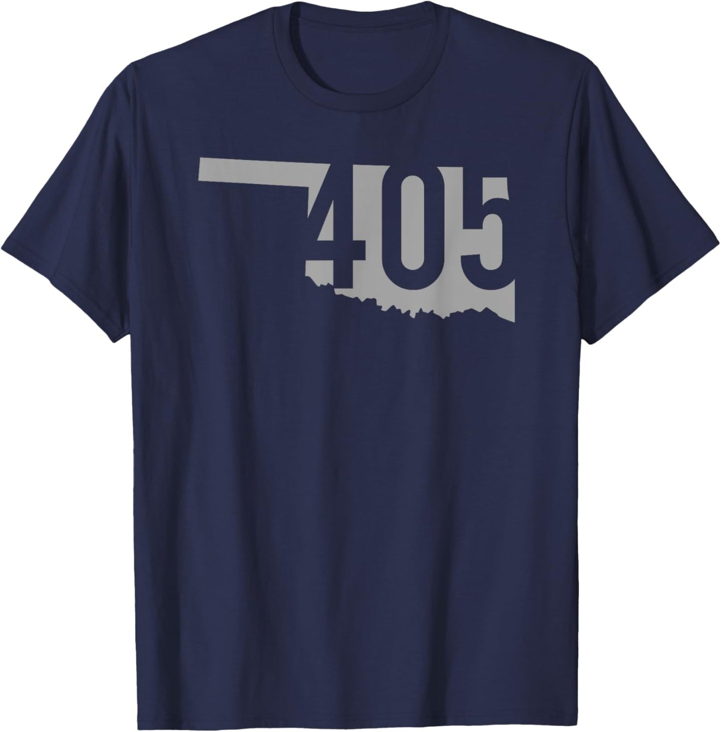405 Area Code, Oklahoma City, Norman, Edmond, Oklahoma T-Shirt - T-Shirt | Navy