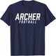 Archer High School Football Team T-Shirt - T-Shirt | Navy