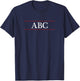 Top That Says - ABC - on it | Graphic T-Shirt - T-Shirt | Navy