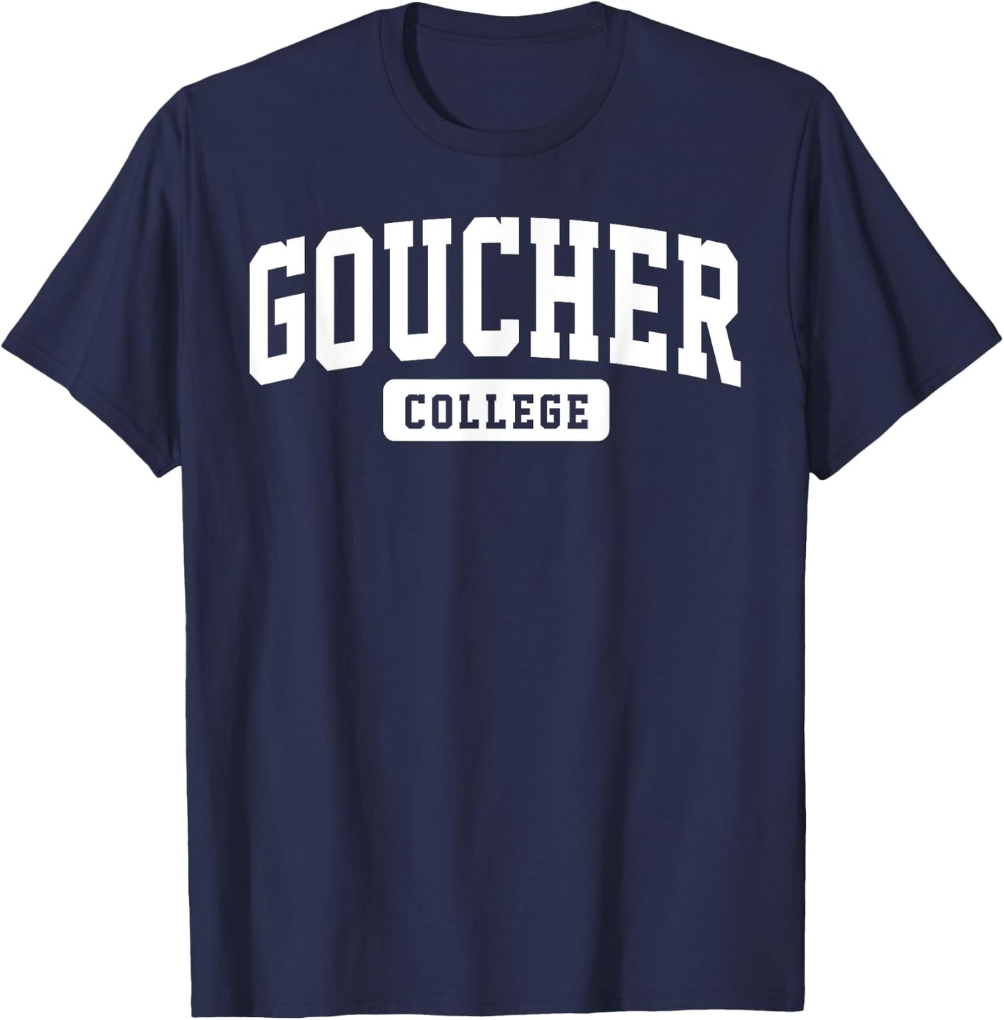 Goucher College Arch Vintage Classic Design Gifts Men Women T-Shirt - T-Shirt | Navy