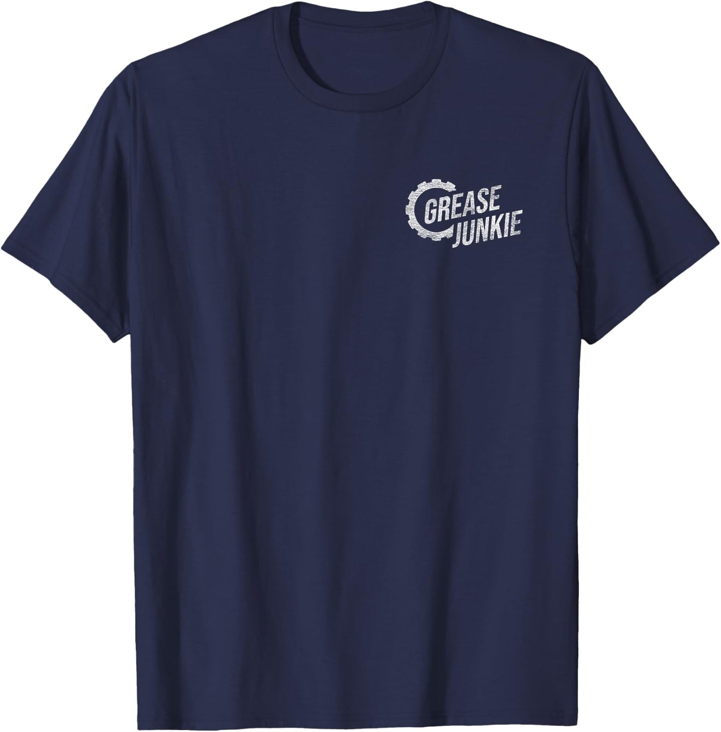 Grease Junkie Monkey Mechanic Tech Garage Repair Engines T-Shirt - T-Shirt | Navy