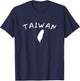 Taiwan Map Taiwanese T-Shirt - T-Shirt | Navy