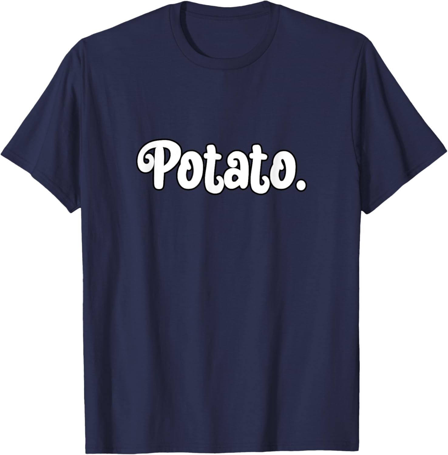 Potato Funny Men Women Vegetarian Vegan Teens T-Shirt - T-Shirt | Navy
