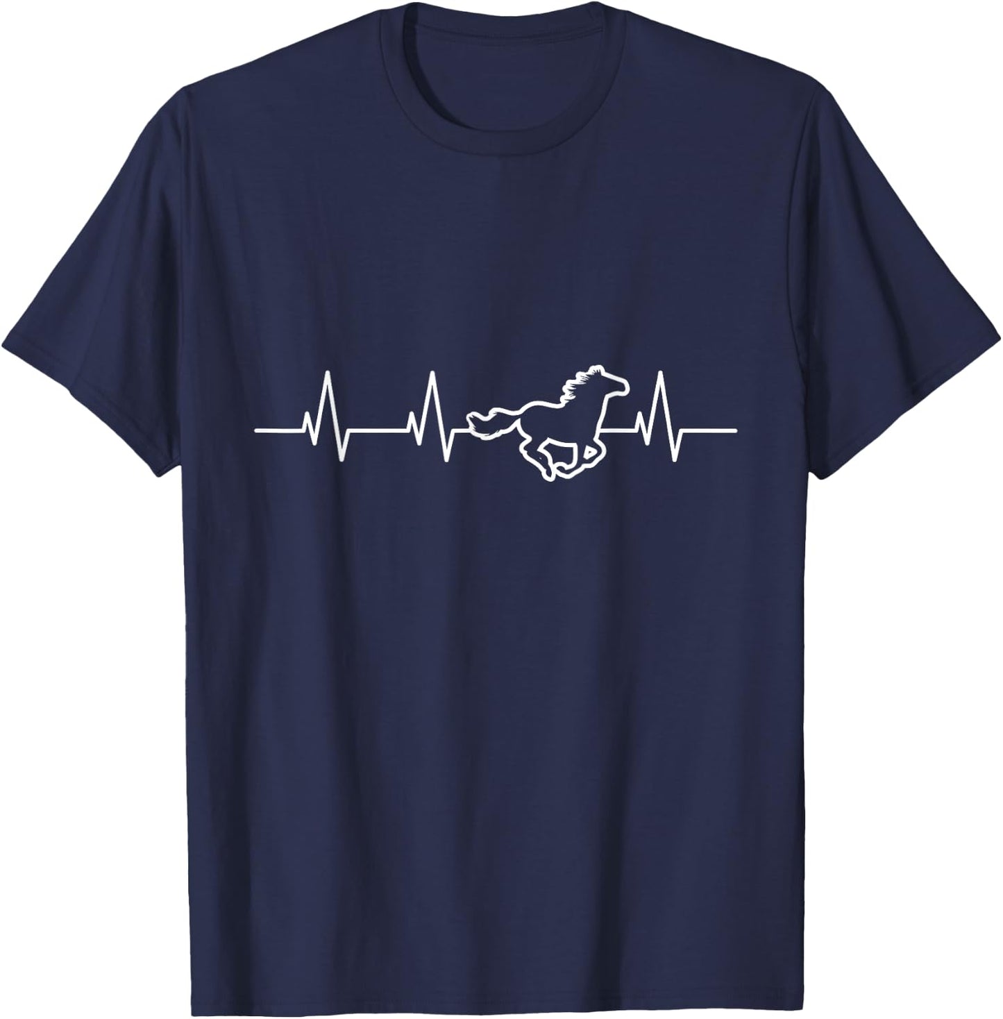 Horse Heartbeat T-Shirt - T-Shirt | Navy