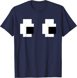 Retro Arcade Game Ghost 80s 8 bit Halloween Group Costume T-Shirt - T-Shirt | Navy