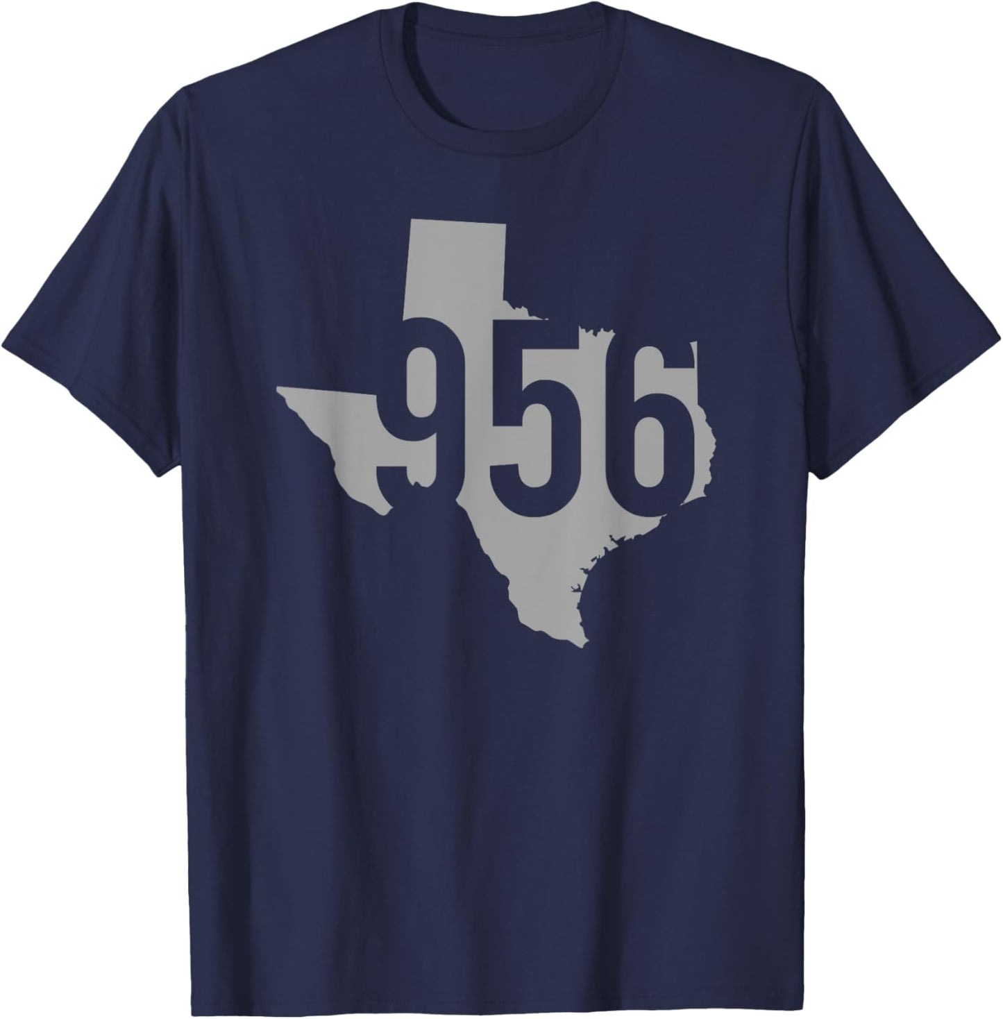 956 Area Code, Laredo, Brownsville, McAllen, Texas T-Shirt - T-Shirt | Navy
