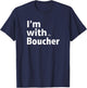 I'm With Adam Boucher Prospect Baseball Fan Gear T-Shirt - T-Shirt | Navy