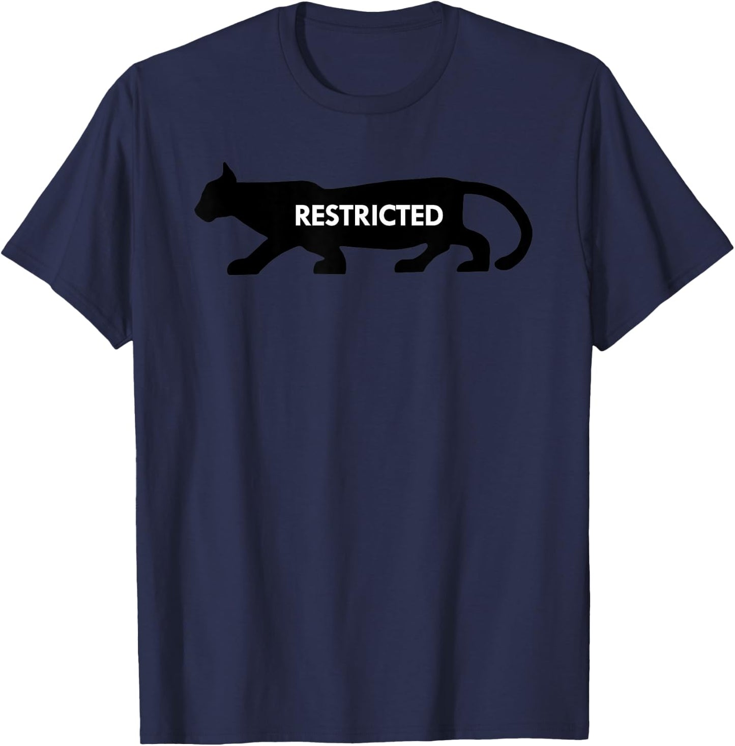 Restricted Movie Rating Cougar T-Shirt - T-Shirt | Navy