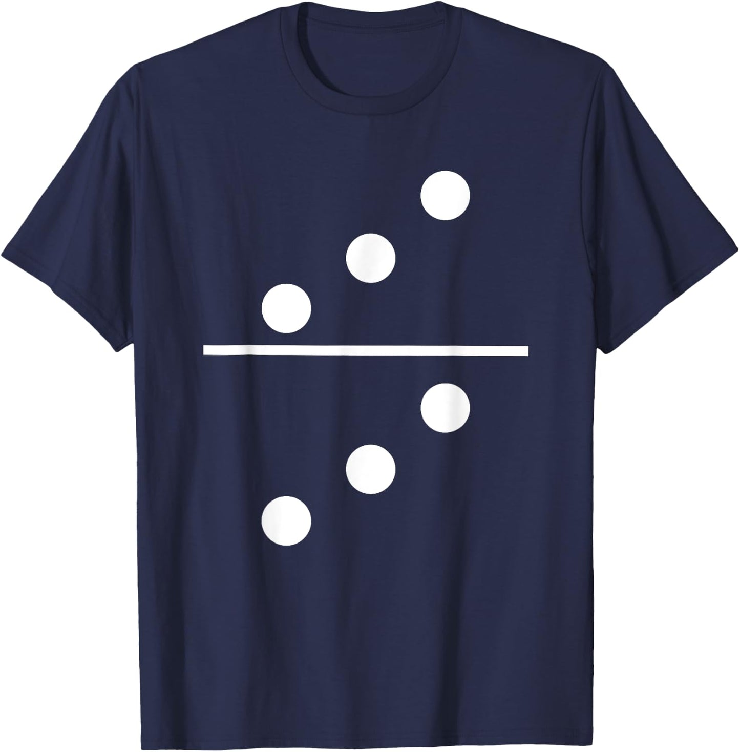 Domino 3 and 3 Matching Halloween Group Costumes 3-3 T-Shirt - T-Shirt | Navy