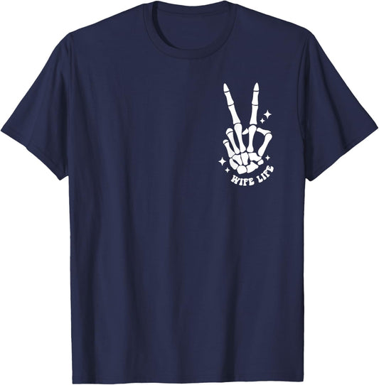 I Love My Husband But Sometimes I Wanna Square Up Wife Life T-Shirt - T-Shirt | Navy