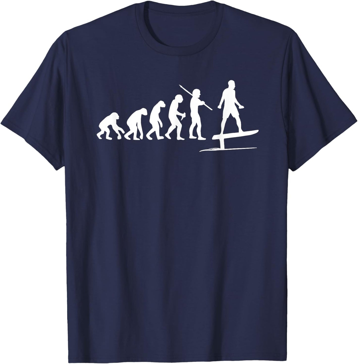 Hydro Foils Wassersport Meme Merch Kleidung Efoil Electric Hydrofoil Surfboard Funny Evolution Films T-Shirt - T-Shirt | Navy