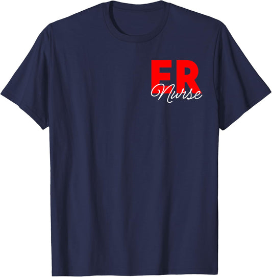Women Emergency Room Registered Nurse Retro Er Nurse T-Shirt - T-Shirt | Navy