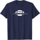 I Paused My Game To Be Here - Funny American Football T-Shirt - T-Shirt | Navy