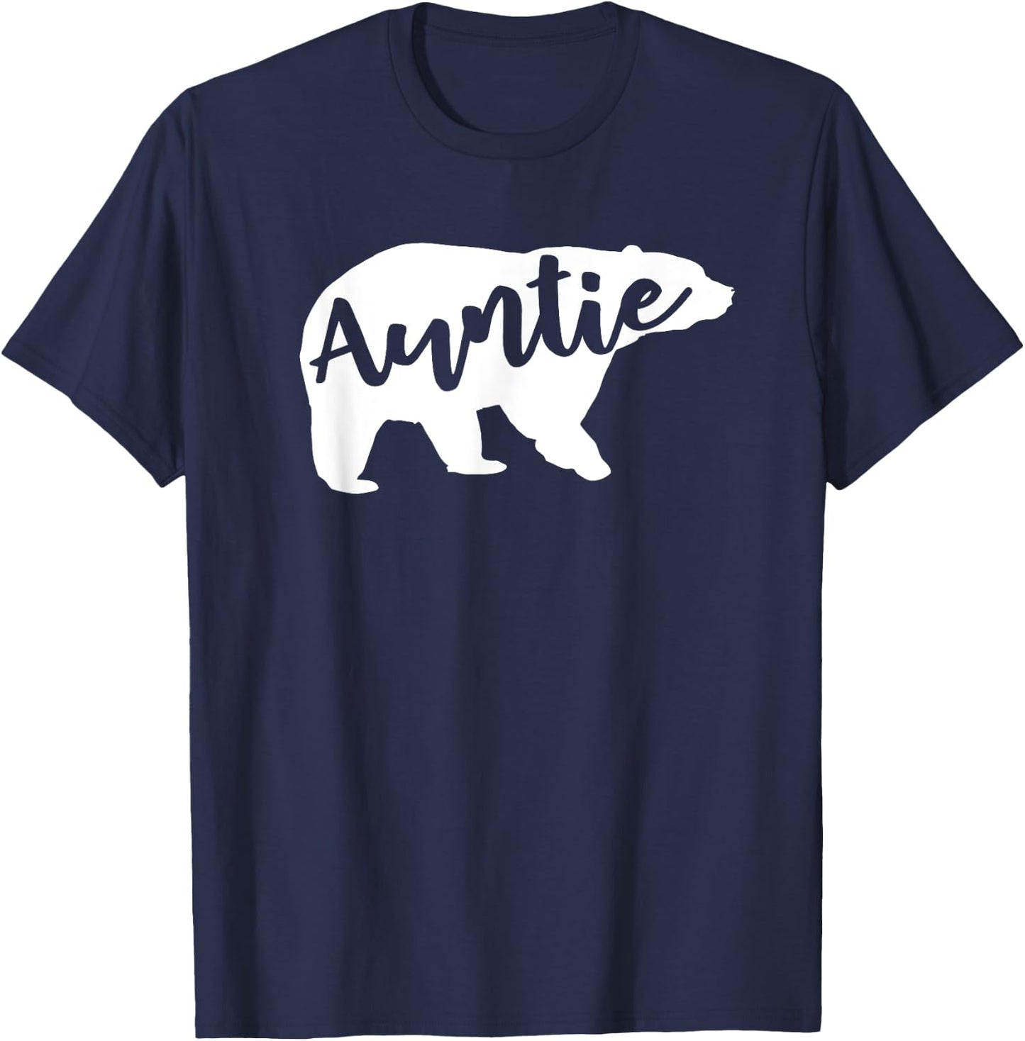 Auntie Bear Aunt Life Camping T-Shirt - T-Shirt | Navy