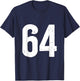 Number 64 T-Shirt - T-Shirt | Navy