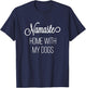 Namaste Home with My Dog Graphic Designed T-Shirt - T-Shirt | Navy