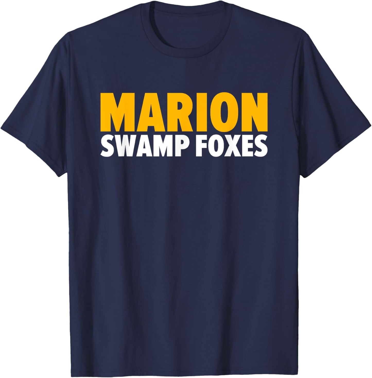Marion Swamp Foxes Bold T-Shirt - T-Shirt | Navy