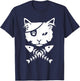 Cute pirate cat funny T-Shirt - T-Shirt | Navy