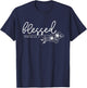 Blessed Jeremiah 17:7, Women Christian Faith, Bible Verse T-Shirt - T-Shirt | Navy