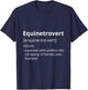 Equinetrovert Definition Description T-Shirt - T-Shirt | Navy