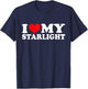 I Love My Starlight, I Heart Starlight T-Shirt - T-Shirt | Navy