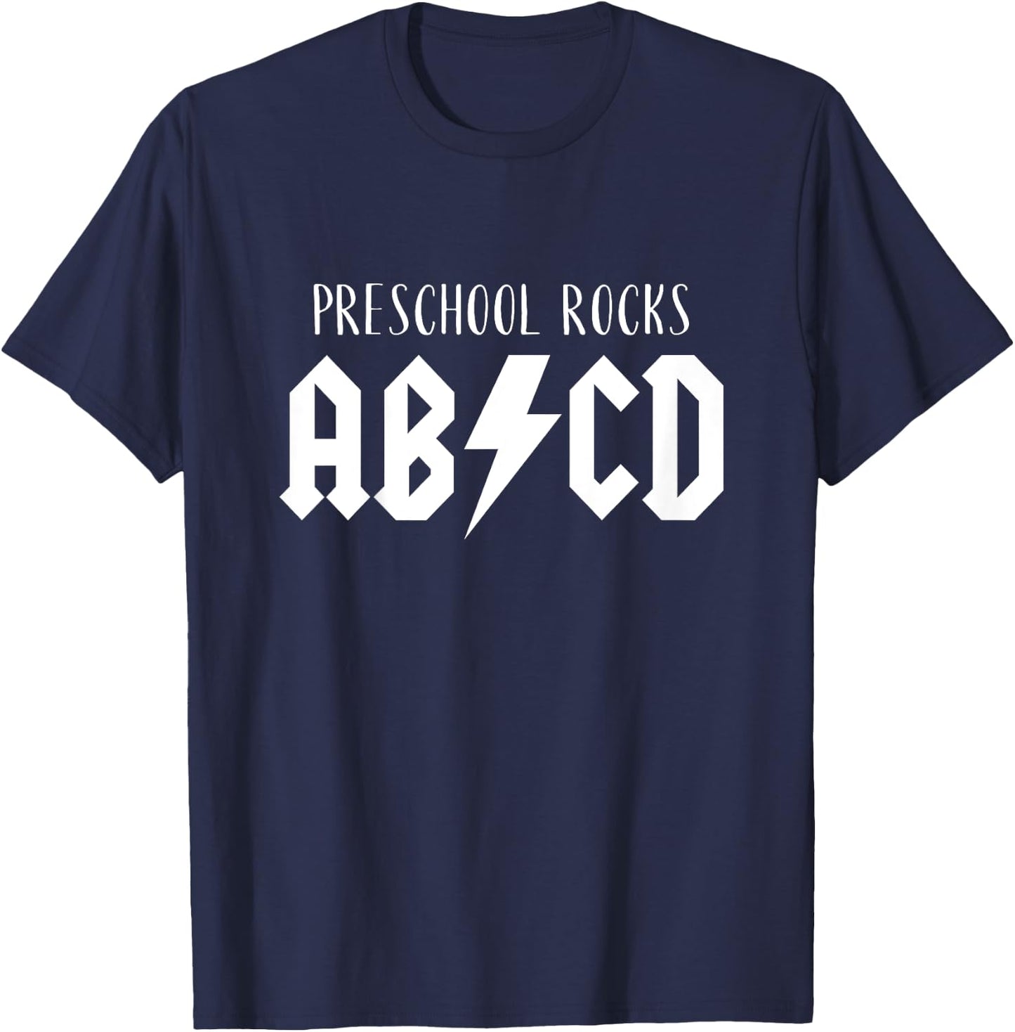 Preschool Rocks for Boys ABCD Rock First Day of Preschool T-Shirt - T-Shirt | Navy
