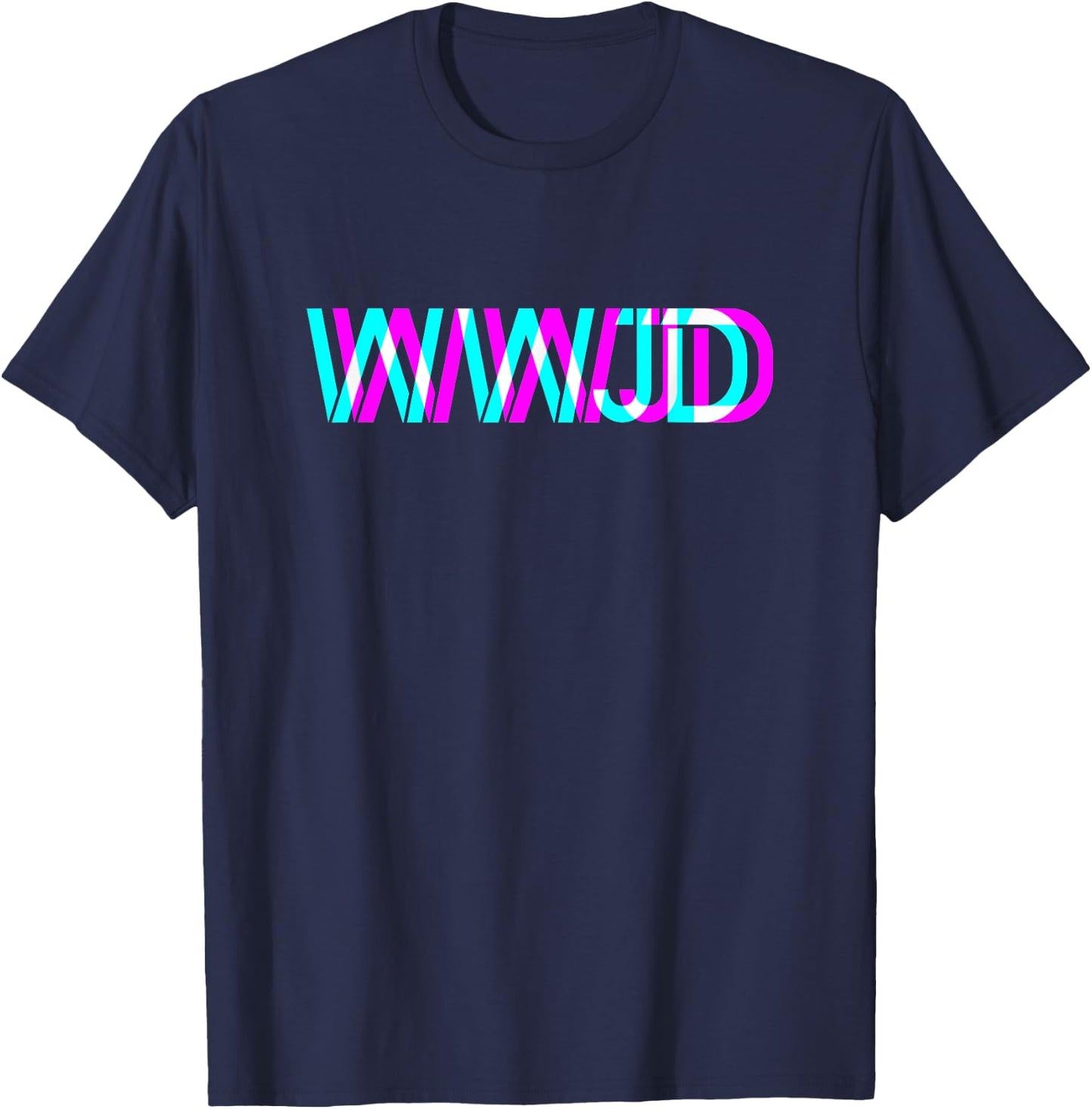 What Would Jesus Do? WWJD Christian Faith Believer T-Shirt - T-Shirt | Navy