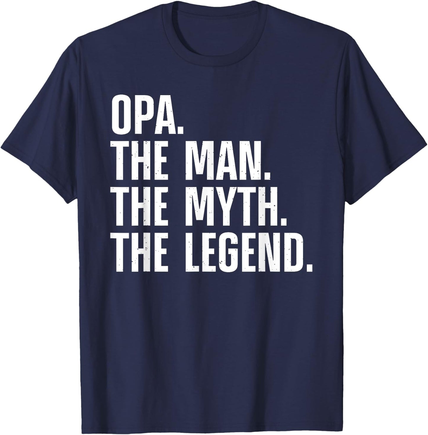 Funny Opa Design For Grandpa Grandfather From Grandkids Opa T-Shirt - T-Shirt | Navy