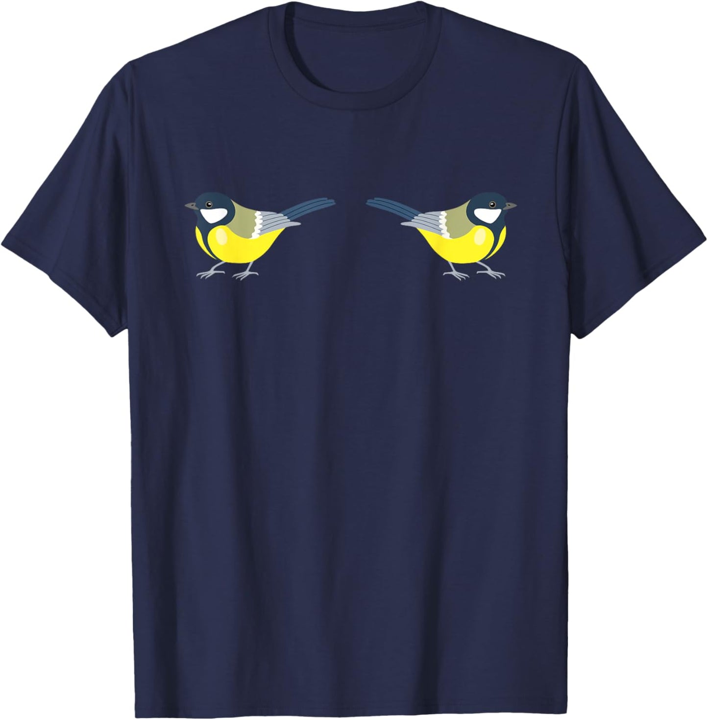 Tits, funny tit bird pun, adult humor T-Shirt - T-Shirt | Navy