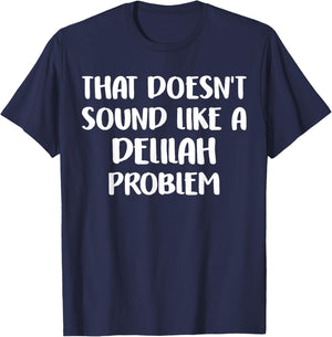 DELILAH Personalized Cute Flower Girls DELILAH Name T-Shirt - T-Shirt | Navy