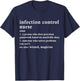 ICN Definition Funny Infection Control Nurse T-Shirt - T-Shirt | Navy