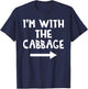 I'm With The Cabbage Funny Matching Couple Halloween Costume T-Shirt - T-Shirt | Navy