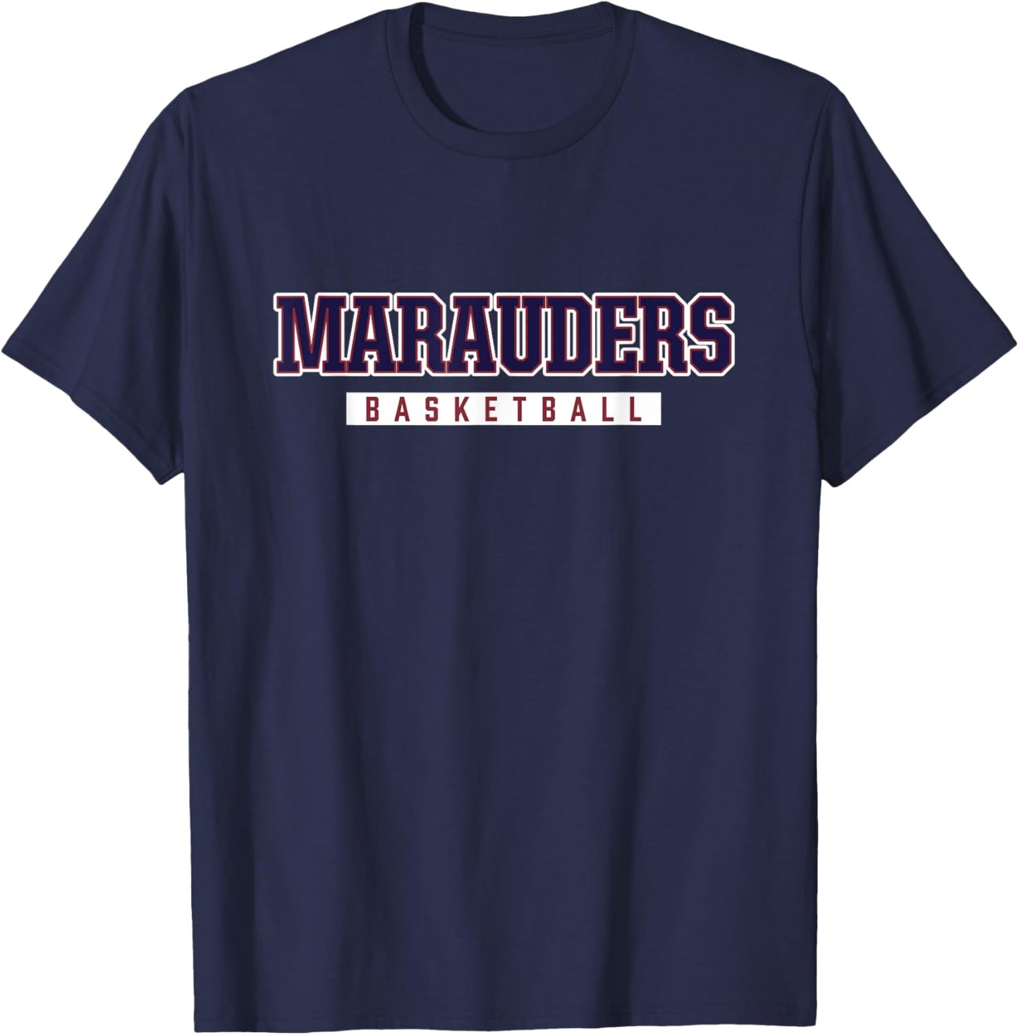 Marauders Basketball Belmont High School T-Shirt - T-Shirt | Navy