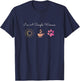 I'm A Simple Woman Sun Coffee Dogs Simple Woman Gift T-Shirt - T-Shirt | Navy