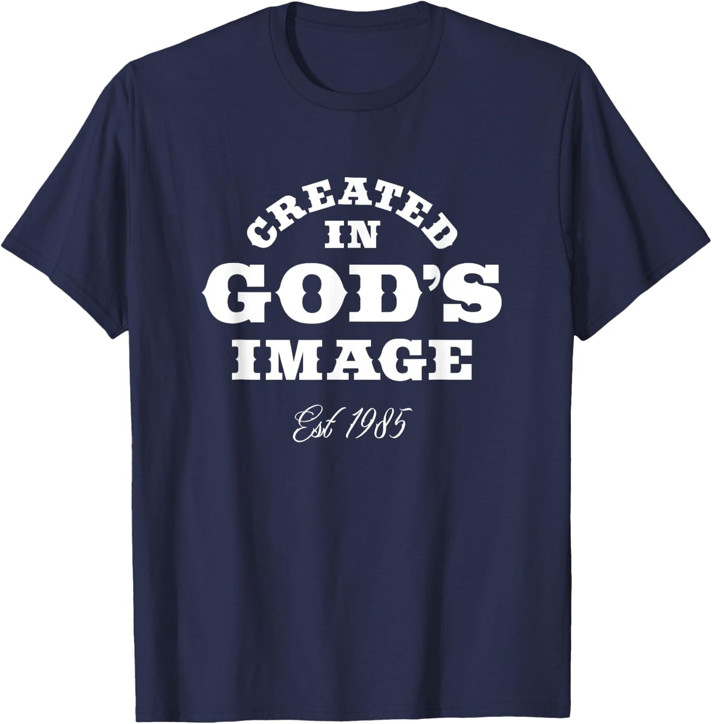 40 Year Old Christian Jesus and God 40th Birthday T-Shirt - T-Shirt | Navy