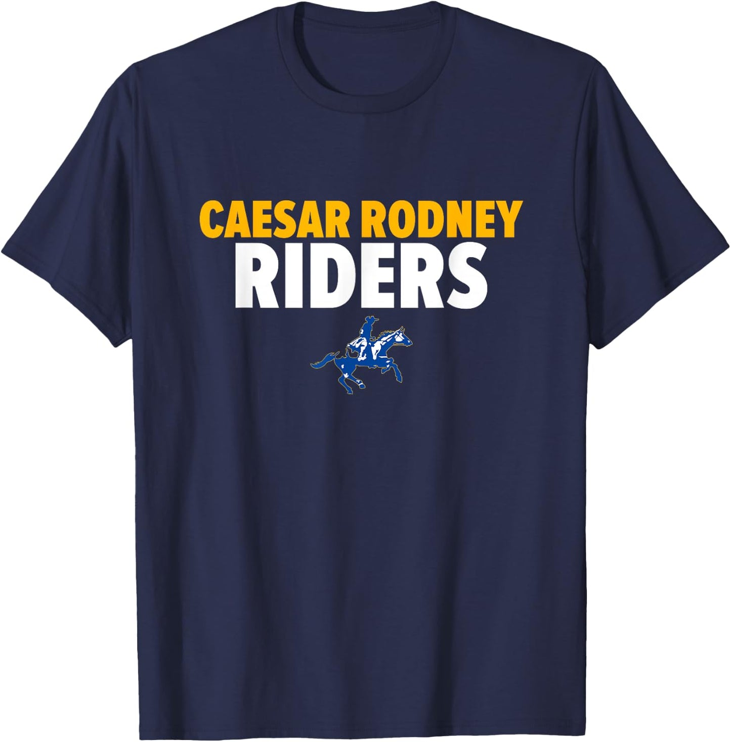 Caesar Rodney Riders Logo Bold HS T-Shirt - T-Shirt | Navy