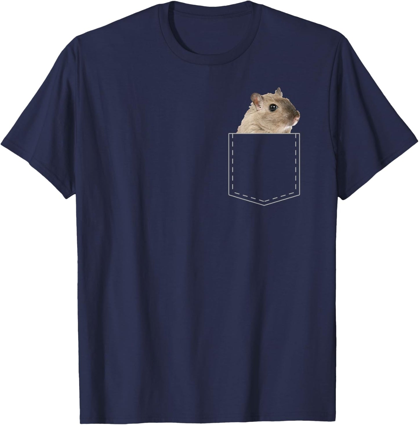Boys Girls Cute Cool Hamster Lover Gift Kids T-Shirt - T-Shirt | Navy
