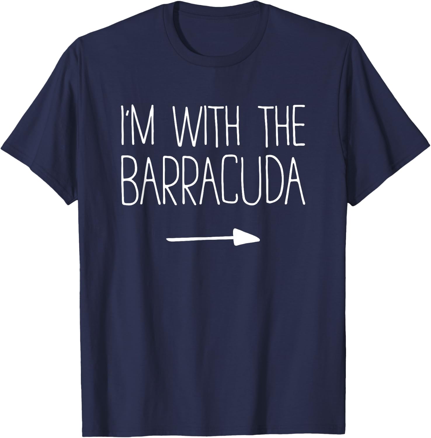 I'm With The Barracuda Shirt Adult Kids Men Women Costume T-Shirt - T-Shirt | Navy